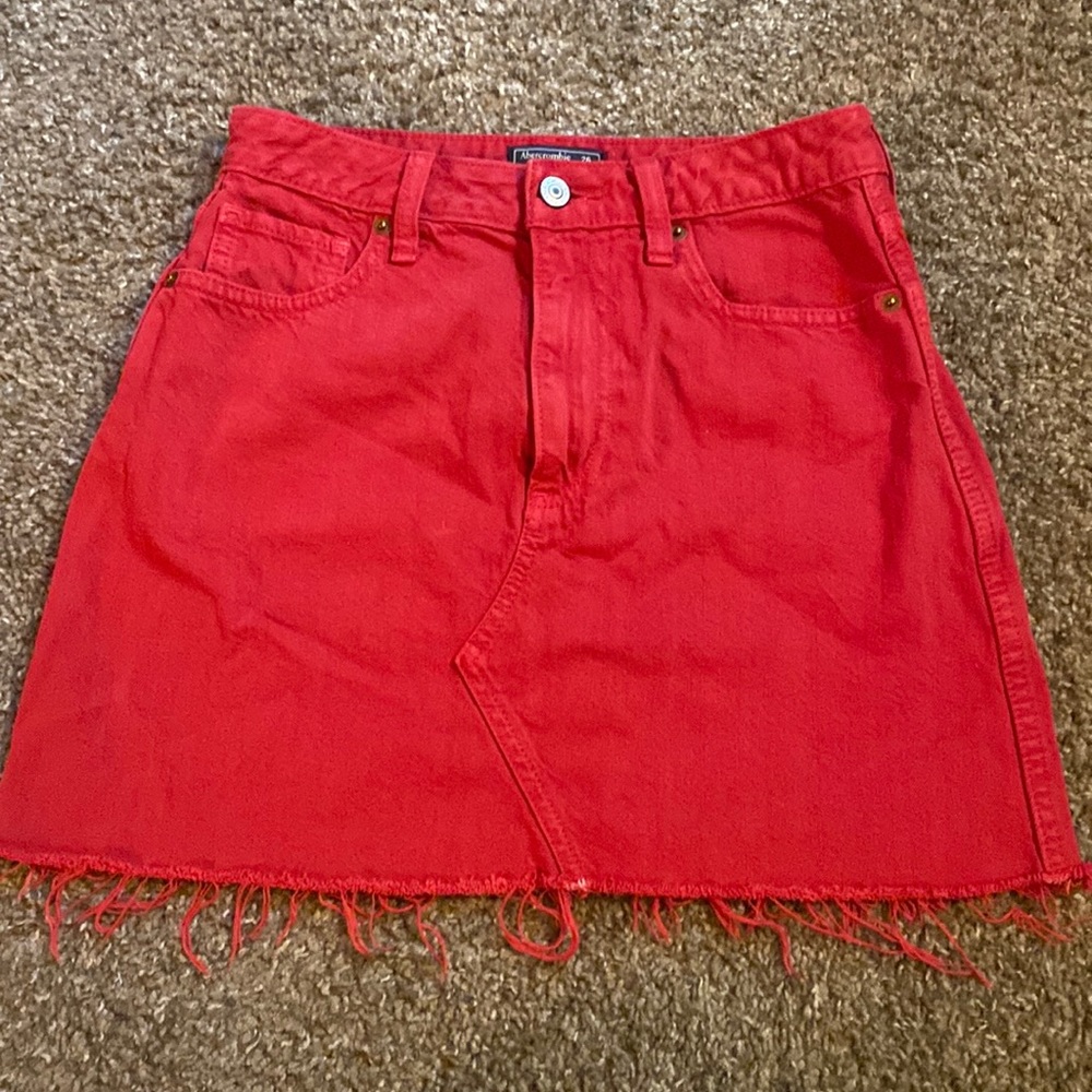 Red Mini Skirt